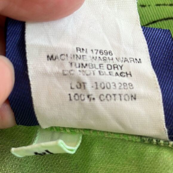 Vintage 80s/90s Credentials brand green & black patterned cotton vest - Picture 9 of 9